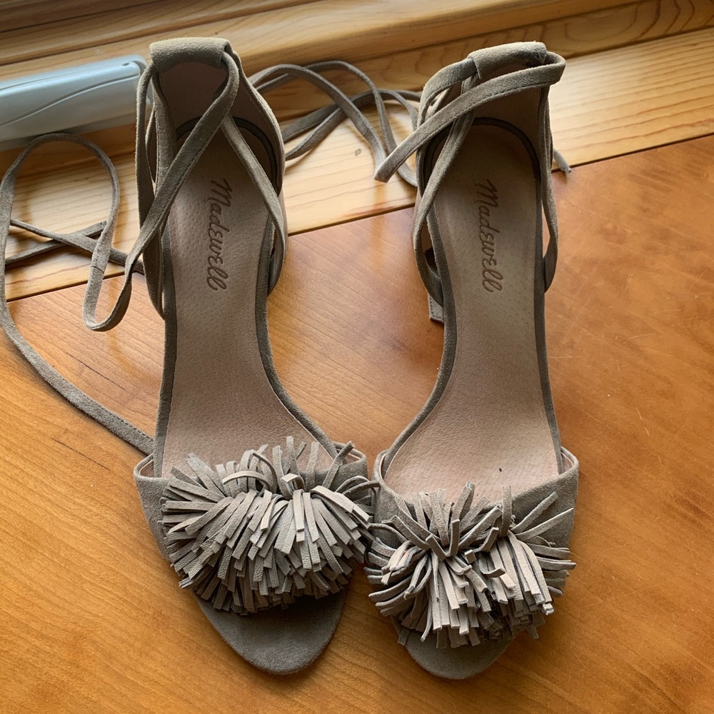 Madewell tan heels